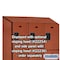Salsbury Industries Wardrobe Locker, 45" W, 21" D, 76" H, (3) Wide, (9) Openings, Cherry 23361CHE - alternate 5